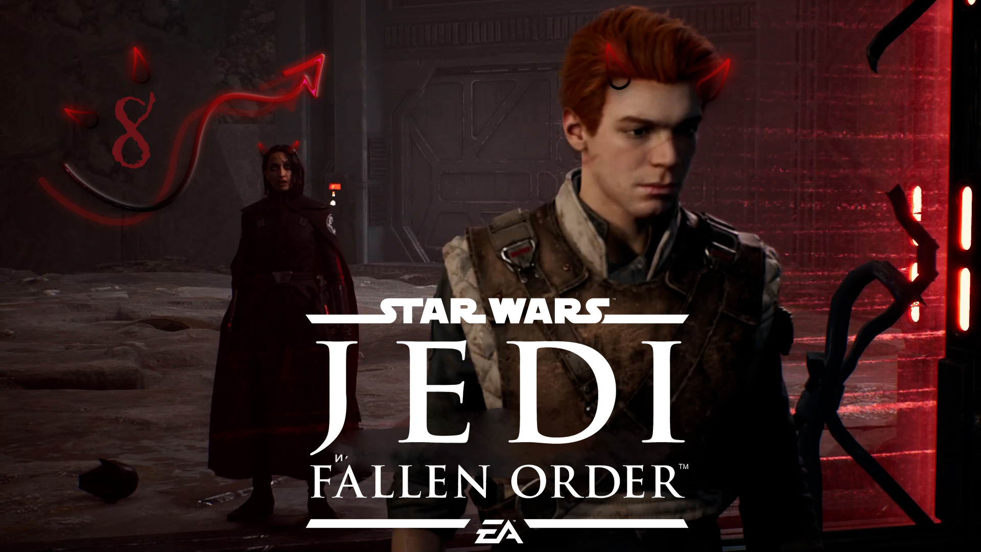 Star Wars Jedi  Fallen Order ❤ 8 серия ❤ Темная сторона - это когда синяки под глазами.