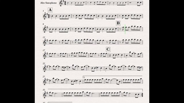 Y2K, bbno$ - Lalala (sheet music alto sax) смотреть онлайн