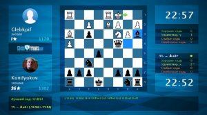 Анализ шахматной партии: Glebkpif - Kundyukov, 0-1 (по ChessFriends.com)