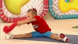 Прыг скок команда - Зарядка для малышей Разминка с шарфиком