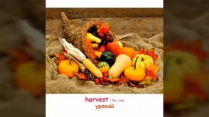 Английские слова | День благодарения | Thanksgiving | 20 слов для детей | английский для детей