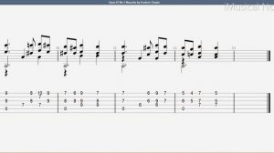 Guitar TAB -  Frédéric Chopin : Opus 67 No 3 Mazurka  | Tutorial Sheet Lesson #iMn