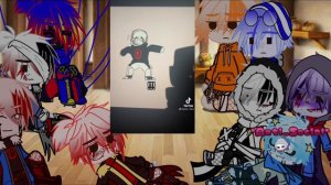 Undertale reacts to the murder time trio || Gacha club || undertale aus ||