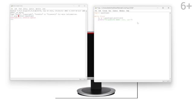 Как получить координаты мыши в Python _ Координаты мыши в Python _ Курс Python для детей смотреть онлайн