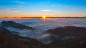Футаж, восход солнца