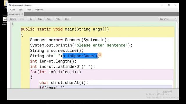 java program to Input a sentence and print first letter of each word separated by full stop