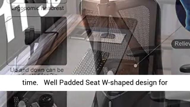 SIHOO Ergonomic Office Chair, Computer Desk Chair with Adjustable Sponge lumbar Support, Comfortabl смотреть онлайн