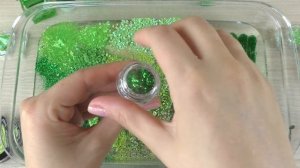 TIME SLIME Mixing makeup and glitter into Clear Slime Satisfying Slime Videos
