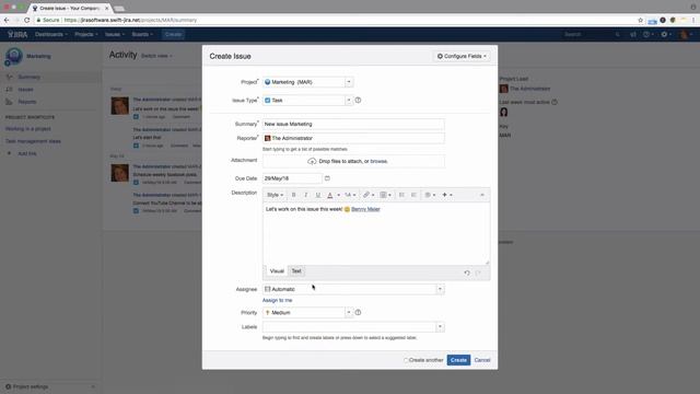 Creating An Issue - Learn Atlassian Jira #6 смотреть онлайн