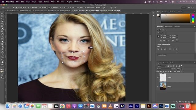 How To Straighten A Smile - Align Crooked Smile - Photoshop 2023 смотреть онлайн