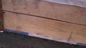 Опилкобетон: залито первые два ряда.