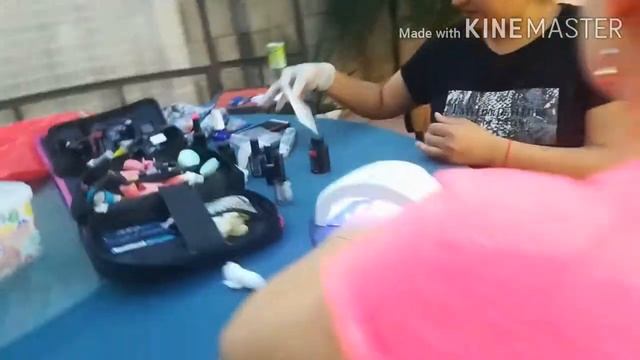 Ура!!! Первый раз делаю маникюр!#маникюр#детям смотреть онлайн