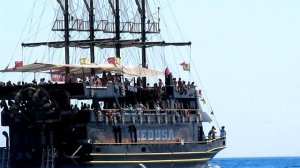 Kemer Viking Nona Hotel Beach, Kemer Sahili Port, Yachts and Ships. Кемер, пляж Викинг Нона Отель