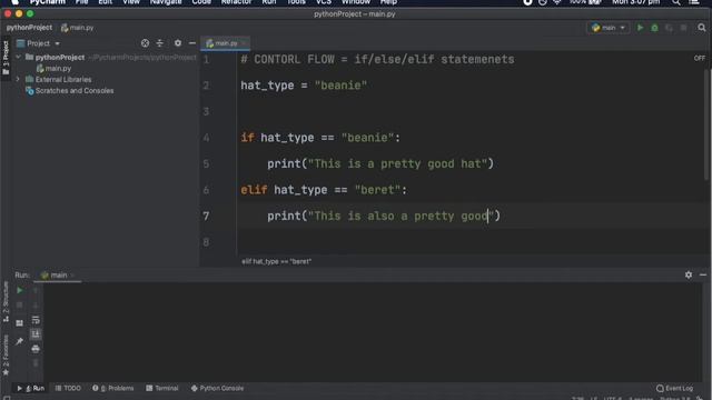 Python - Tutorial 5 - if/elif/else statements - Control Flow