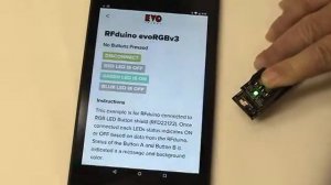 Evothings and RFduino make Android/iOS Bluetooth BLE Simpler - Results Demo