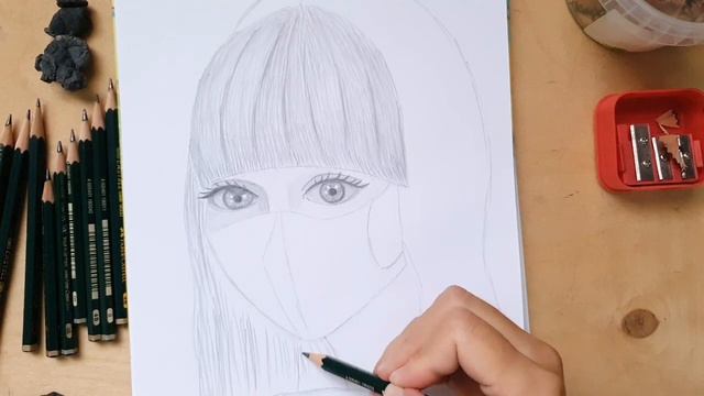Как нарисовать ДЕВУШКУ карандашом легко и просто смотреть онлайн
