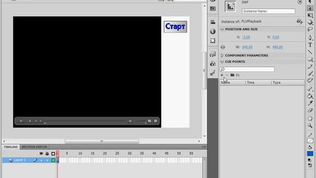 Работа с видео в Adobe Flash CS5 (14/19) смотреть онлайн