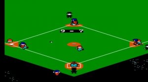 Baseball Simulator 1.000 (Nintendo Entertainment System) - Space Stadium Game Play