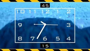 Часы Первого Канала на видео с квадрокоптера Syma X30 (в оригинальном фильтре изображения)