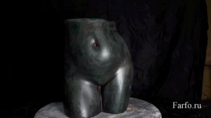 Ваза из литьевого камня