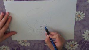 Как нарисовать кота поэтапно. Часть 1.
