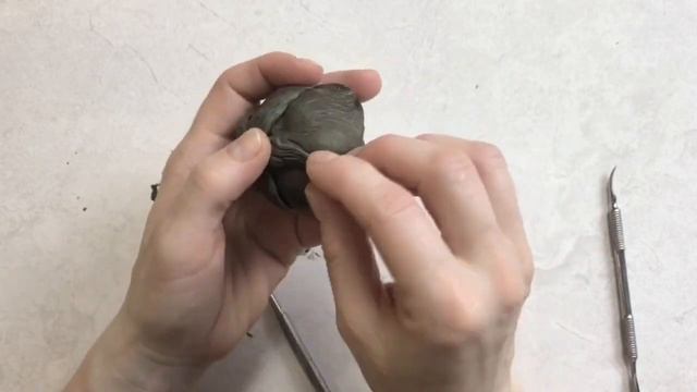 Роза учебная и бутон. Лепка мастер-модели МК. школа ФОРМОДЕЛОВ. первый класс