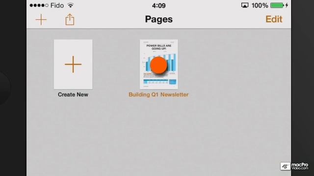 Pages: For Mac iPad  iPhone - 30. Sharing a PDF from iOS and iCloud