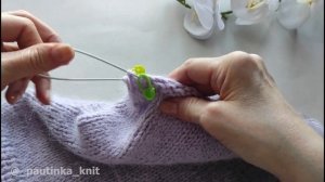 Мастер-класс Капор Спицами Патентной Резинкой #_pautinka_knit #капорспицами