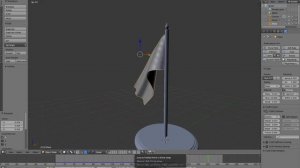 как быстро создать флаг в Блендере, имитируем ткань