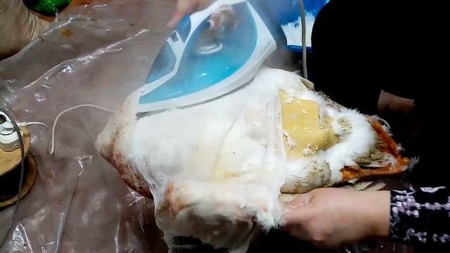 Как из гуся сделать подушку.