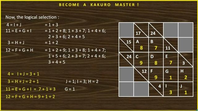 TO IMPROVE ARITHMETICAL ABILITIES SOLVE KAKURO PUZZLES смотреть онлайн