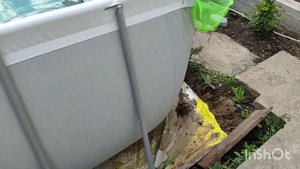 Каркасный бассейн, добавлен коагулянт