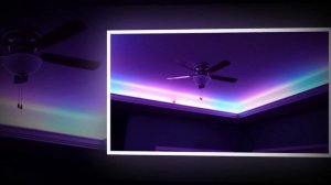 RGB подсветка потолка в комнате