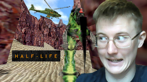 Летающий шмалятель, и зелёный урод _Half-Life 1#25