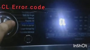 CL  error code  _Machine a laver LG _Solution