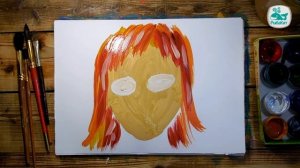 Как нарисовать МАМУ красками | Простые рисунки красками | Урок рисования для детей