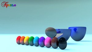 Учим цвета-Разноцветные яйца с сюрпризом и 3d фигуры. Развивающий мультик для детей. Учим цифры.