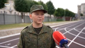В этом году ряды воспитанников Минского суворовского военного училища пополнили 104 юноши