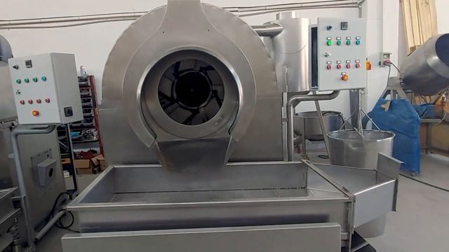 Rotary Type Nuts Roasting Machine - FR120DK, ПЕЧЬ БАРАБАННОГО ТИПА, آلة تحميص المكسرات الدوارة