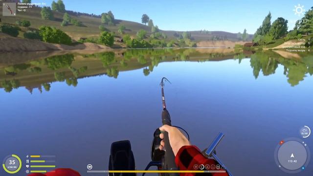 Русская рыбалка 4 ( РР4). р. Сура. Трофейный берш, Судак, Налим, Сом на 7,5 яме смотреть онлайн