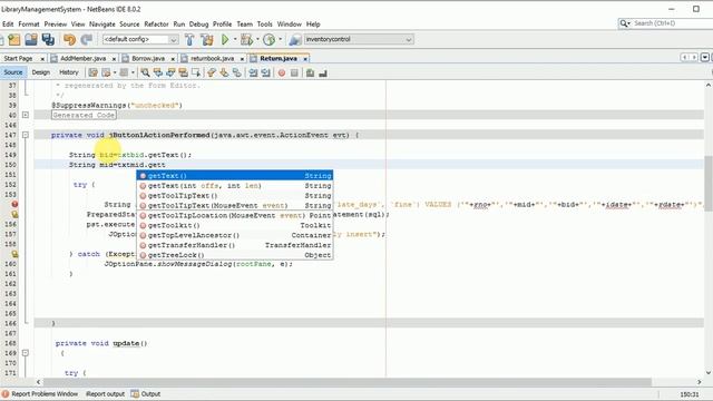 Java Library management system - step by step complete tutorial with source code #10