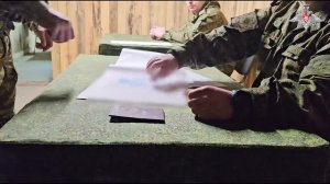 Военнослужащие группировки войск «Центр» приняли участие в голосовании