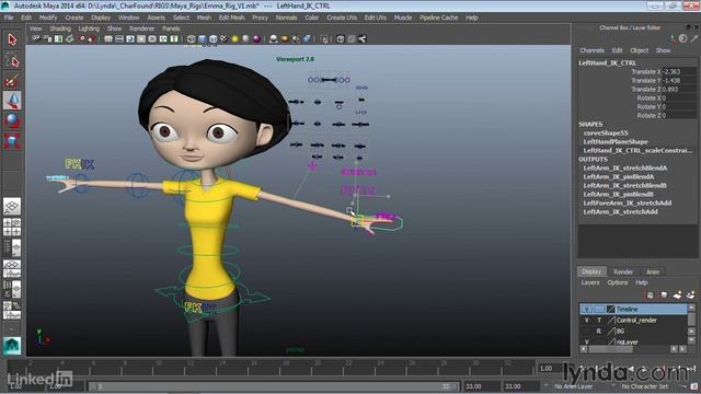 0.3 Обзор настроек персонажа Maya.avi