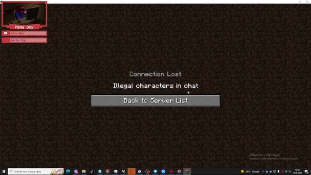 Minecraft Illegal characters in chat Bug смотреть онлайн
