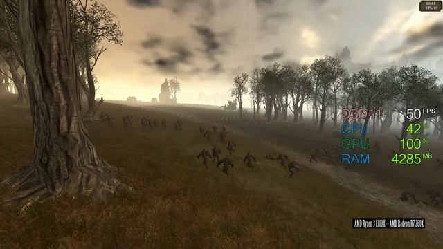 $50 AMD Radeon R7 260X -- AMD Ryzen 3 1300X [~ Ryzen 3 2200G ~] -- Total War WARHAMMER Benchmark смотреть онлайн