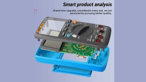 Цифровой мультиметр AN9002 True RMS, 6000 отсчетов, Bluetooth, тестер напряжения постоянного и