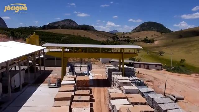 Производство гранитных слэбов в Бразилии смотреть онлайн