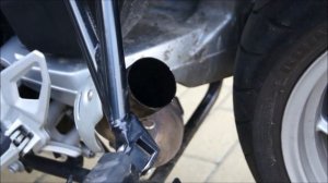 BMW F800GT exhaust modification Leo Vince