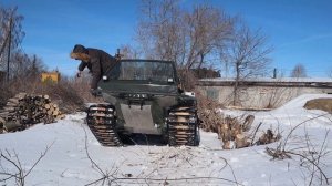 Обзор гусеничного вездехода ЛАЙКА "Тайга".Покатались не без приключений!