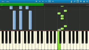 Елка - Около Тебя (на пианино Synthesia)